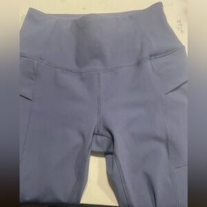 Avalanche XS slate blue extra warm leggings 1 side zip/ upper deep pockets